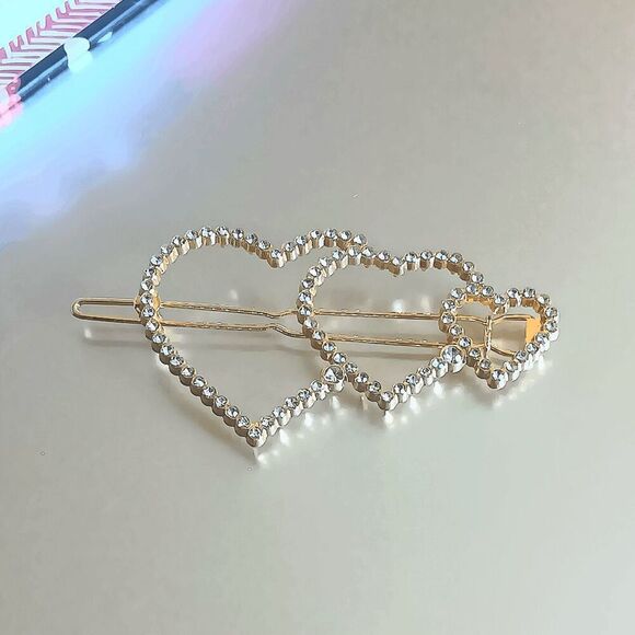 2/$21 *New* 2 Piece Heart Hair Ladies Accessory Set - Picture 6 of 13